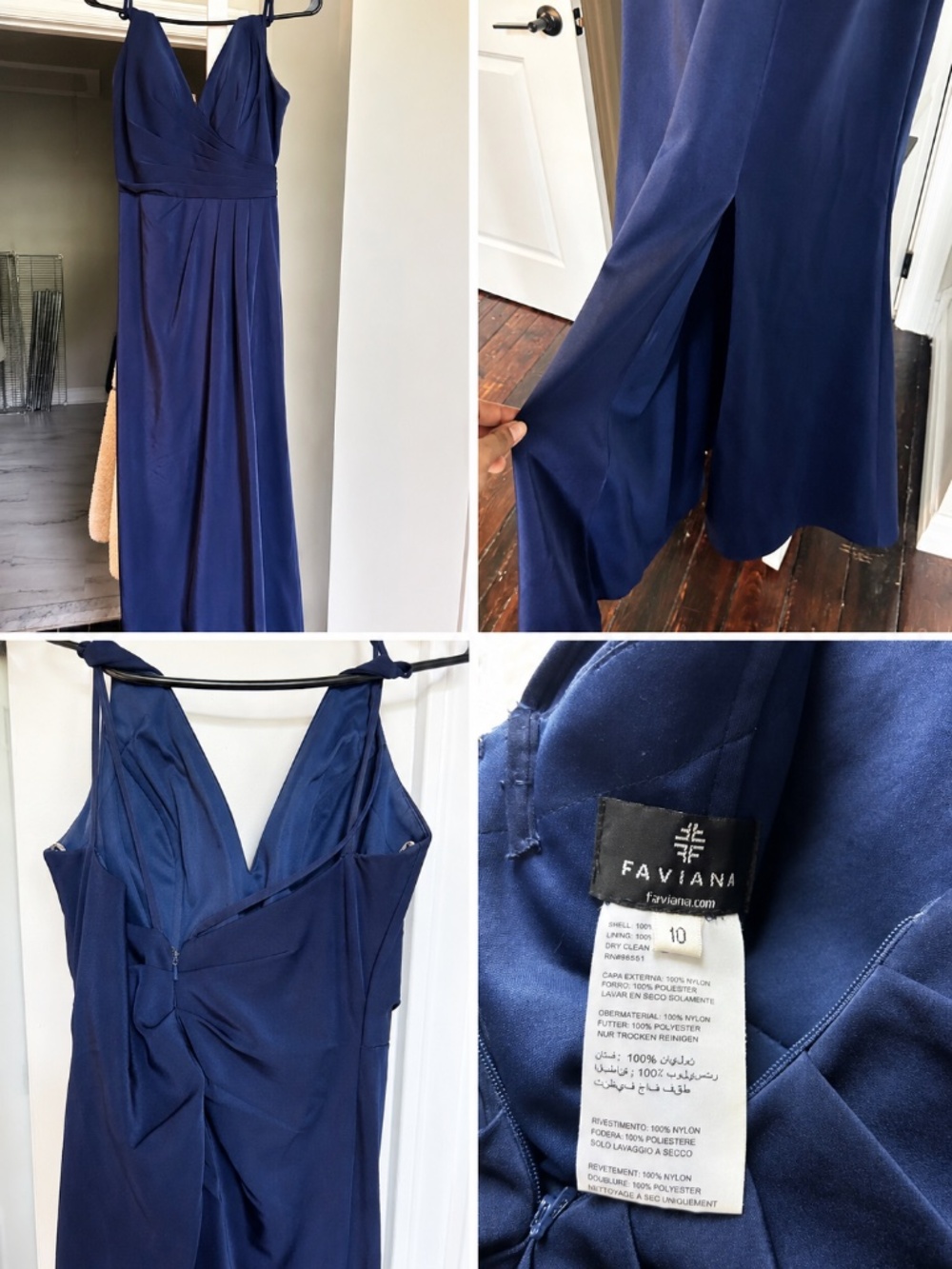 Navy Blue Faviana Gown